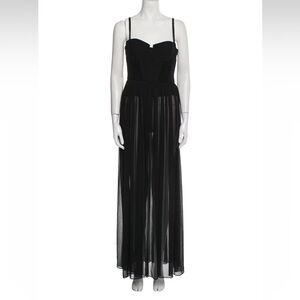 Alice & Olivia Black Corset Gown